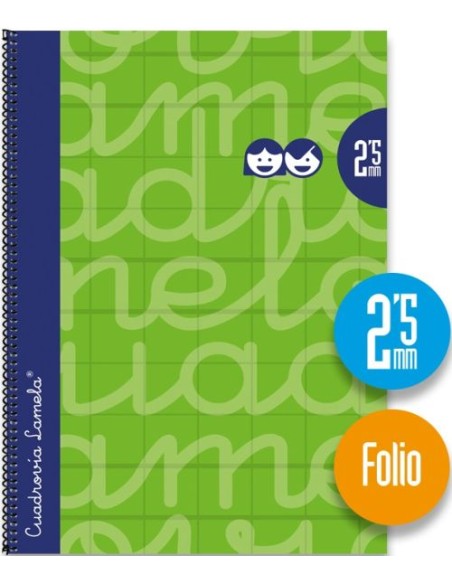 CUADERNO ESPIRAL Fº 80H 90G 25MM VERDE CUADROVIA EXTRADURA